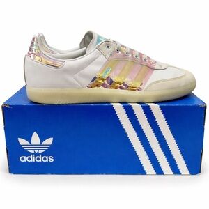 Adidas 11.5 Samba OG Cloud White Iridescent Mens Shoe Sneaker Trainer gx1024 Box